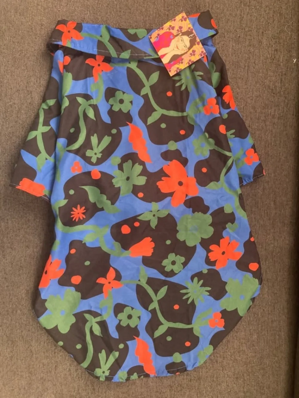 Medium Hawaiian Tropical Dog Shirt